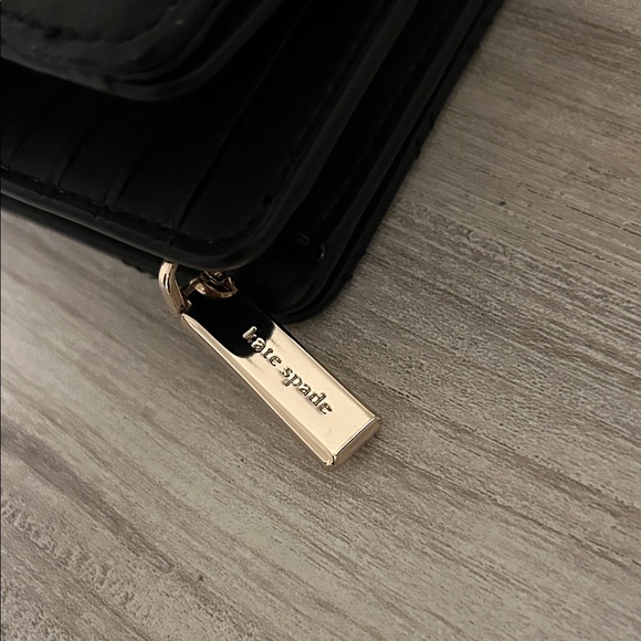 Kate Spade Quilted Black Leather Wallet - Picture 6 of 9